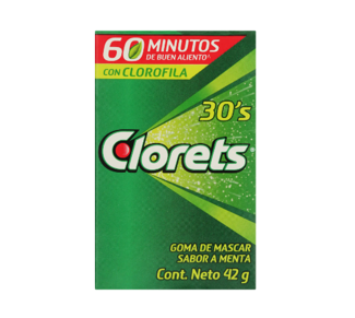 Goma de Mascar Clorets Verde Pequeña