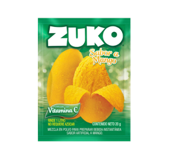 Bebida en Polvo Zuko Sabor Mango, 13g