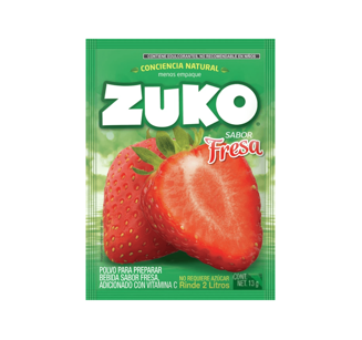 Bebida en polvo Fresa Zuko 13 g