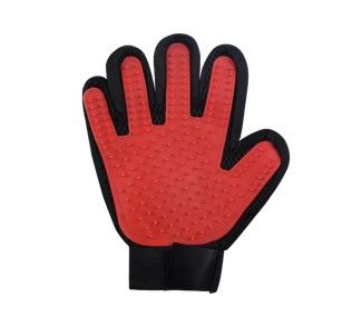 Guante para cepillado de Mascota Color Rojo, Petits