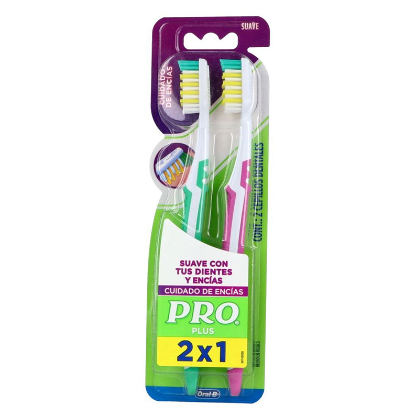 Cepillo Dientes Pro Plus Cuidado Encías 2x1
