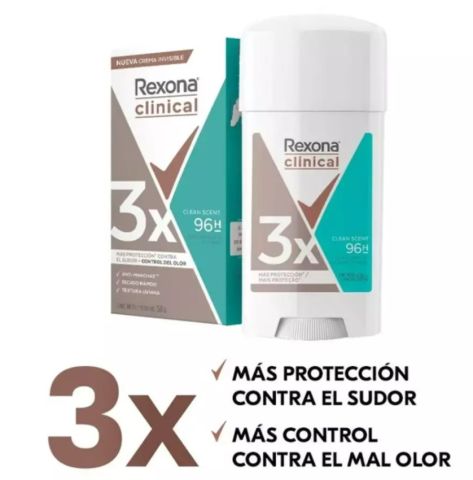Desodorante Rexona Clinical Clean Scent Xl 58 g