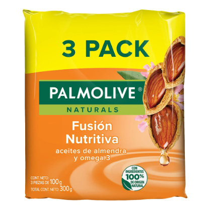 Jabon Palmolive 3-Pack Almendra y Omega 
