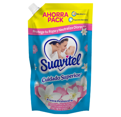 Suavitel Cuidado Superior  Primaveral Bolsa 670mL