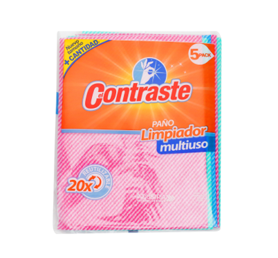 Paño limpiador multiuso Contraste 5 pack