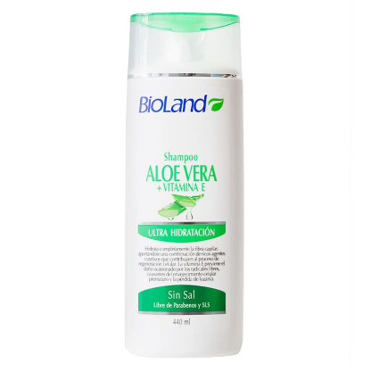 Shampu Aloe+Vitamina E Bioland 440ml