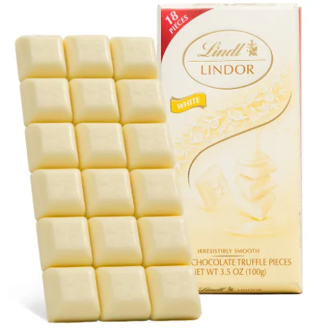 Chocolate Blanco, Marca Lindt Lindor, barra 100g