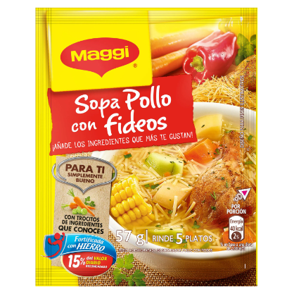 Sopa Maggi Pollo Fideos GRD 55g