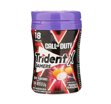 Goma de Mascar Trident Gamers Call Duty Botella