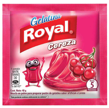 Gelatina royal cereza - cherry 40g