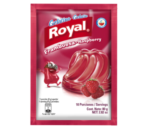 Gelatina royal frambuesa 80gr
