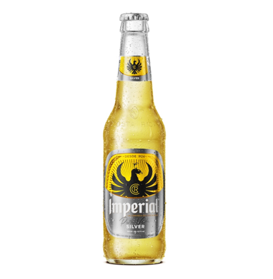 Cerveza Imperial Silver vidrio 350 ml