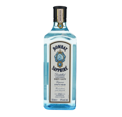 Ginebra Bombay Sapphire BT 750ml 47%
