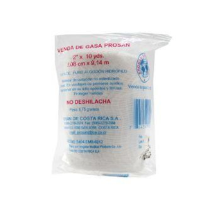 Venda de gasa Prosan rollo  4 x10 yds 10.16 cm x9,14 m