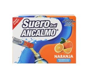 Suero Oral Ancalmo, Sabor Naranja, 7.1g