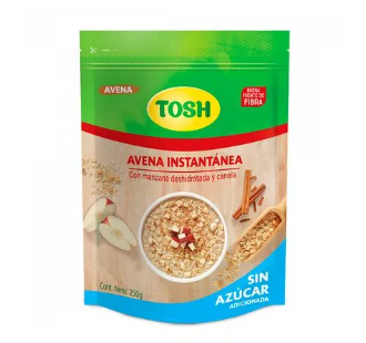 Avena  Instantánea Mazana Desh y Canela 250g Tosh