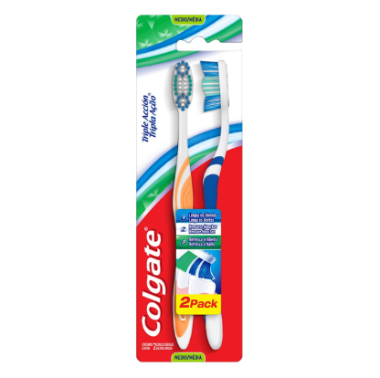 Cepillo Dental Colgate Triple Acción 2x1