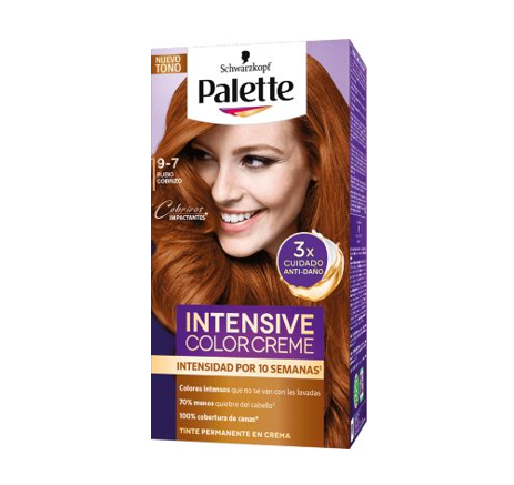 Tinte para cabello Palette Rubio Cobrizo KIT 9-7
