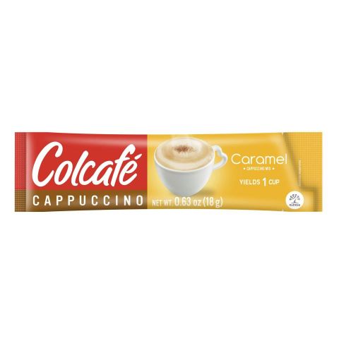 Café instantaneo Cappucino Caramelo Colcafe sobre