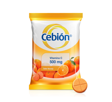 Vitamina C Sabor a Naranja 500 mg