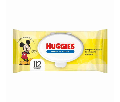 Toalla Humeda Huggies Limpieza Diaria 112 unid