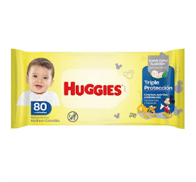 Toalla Humeda Huggies triple Proteccion 80 unidade