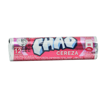 Pastilla Chao Cereza 12 Unidades