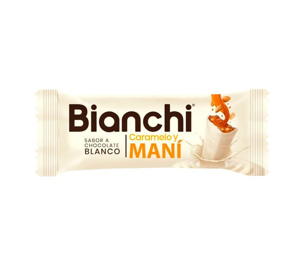 Chocolate Crunchy caramelo mani marca Bianchi 25 g