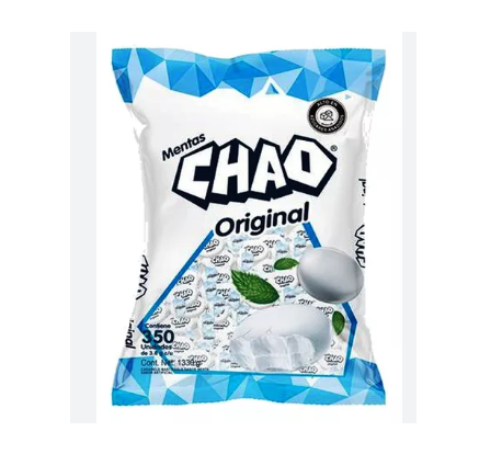 Bolsa confite Mentas Chao blanco 350 g