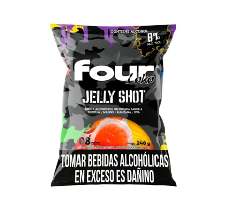 JELLY SHOTS FOUR LOKO SURTIDO 8 UND 248 GR
