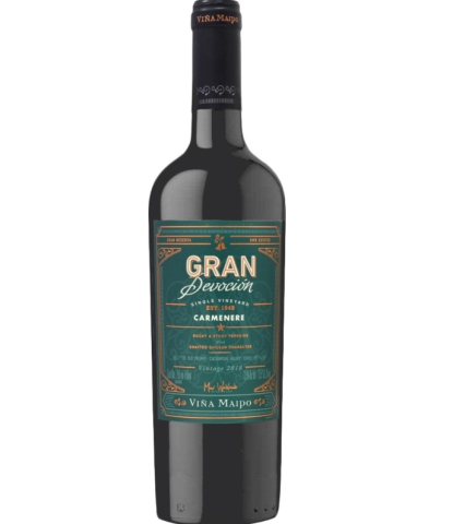Vino Carmenere Gran Devocion Maipo bot 750 ml
