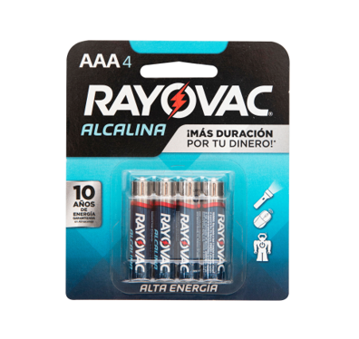 Bateria AAA 1.5V  Rayovac  4 Unidades 4LPE03S