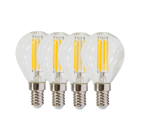Bombillo Led Amarillo Combopack X4 5W 400 lumenes