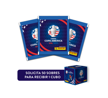 Sobre postales Panini Copa America 2024 5unid