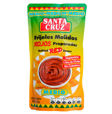Frijol molido rojos santa cruz doy pack med 400g
