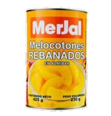 Melocotones Rebanados En Almibar Merjal 425g