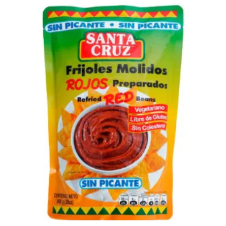 Frijol molido santa cruz rojo doy pack 800 gr s/pi