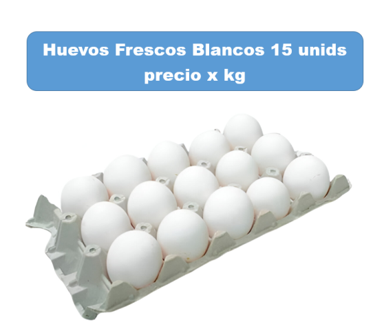 Huevos de gallina Blancos  Granja La Familia Empaque 1 kg 