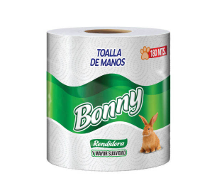 TOALLA P/MANOS ROLLO BONNY 180M
