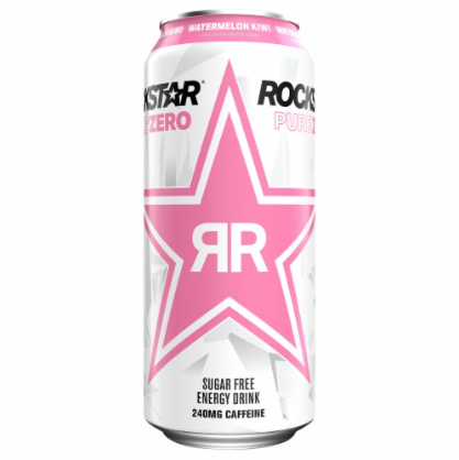 Bebida energética Rock Star Pure Zero Water Melon 473 mL
