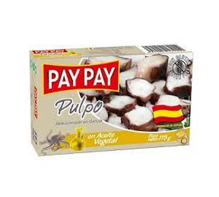 Pulpo pay pay aceite oliva  
