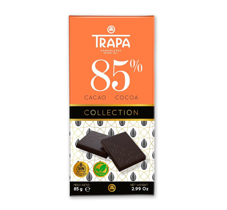 Chocolates Oscuro 85% Trapa 85g