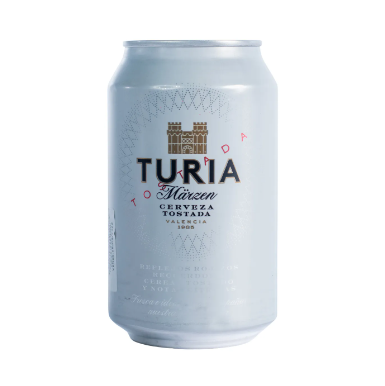 Cerveza tostada imp España Turia 330 mL