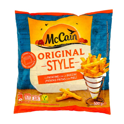 Papas Fritas Congeladas Con Piel MC Cain 500g