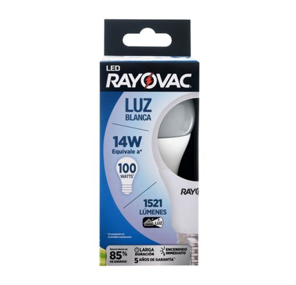Bombillo LED 14W 1521 LUM 110-130V Luz Blanca Rayovac