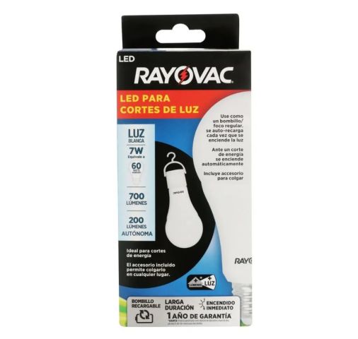 Bombillo Led de Emergencia Rayovac 7W