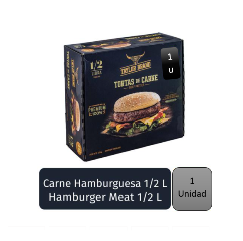 Torta de carne 100% RES Premium Taylor Brand El Arreo 1 unidad