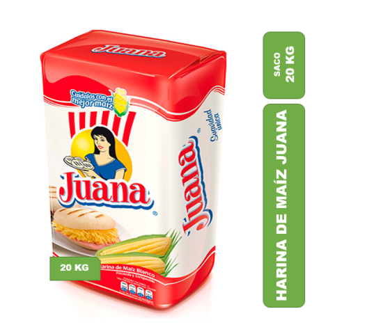Harina de Maiz cascado Juana saco de 20kg