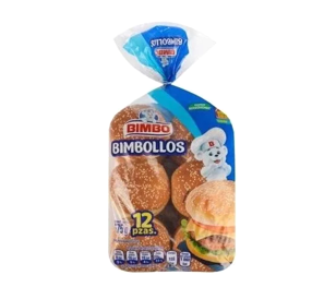 Pan para Hamburguesa Bimbo 12unid bolsa 960