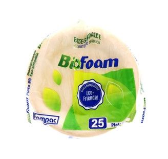 PLATO REDONDO #9 BIOFOAM FP S/D 1/25UN
